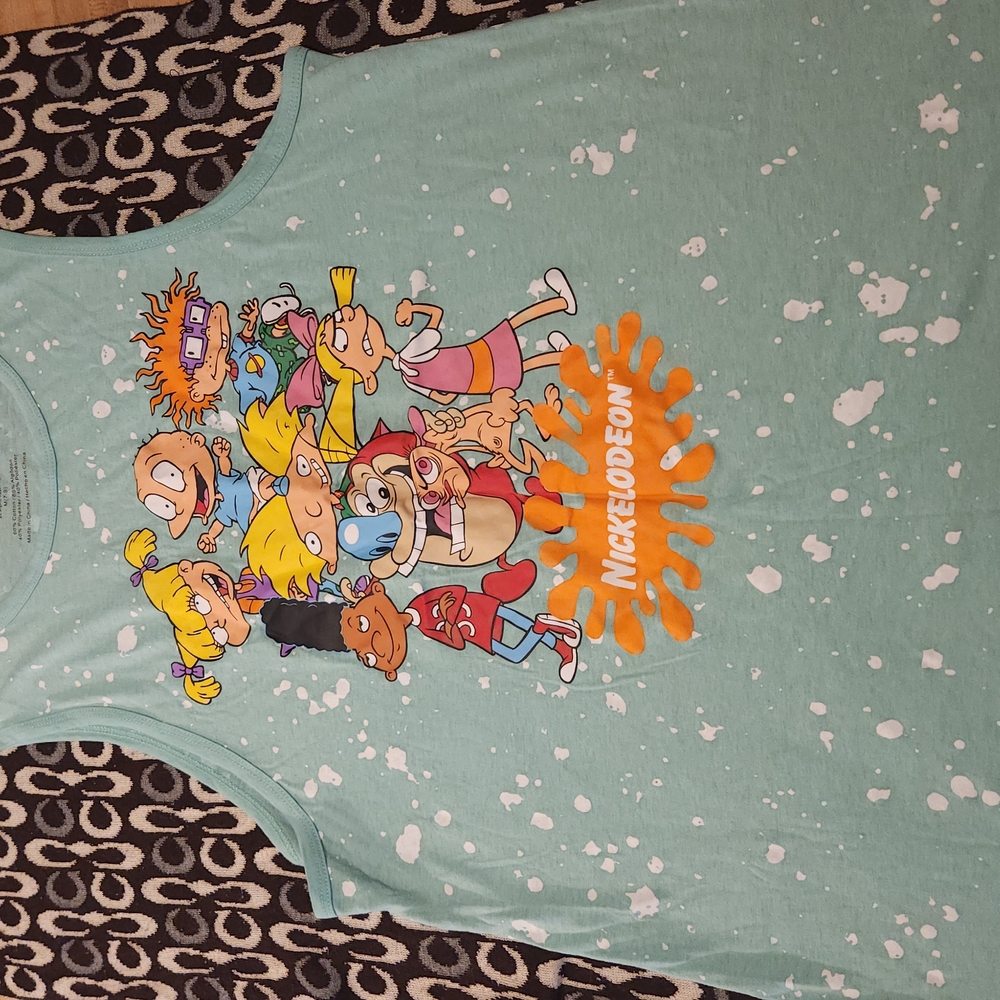 Nickelodeon Women Jr Aqua Tank Top